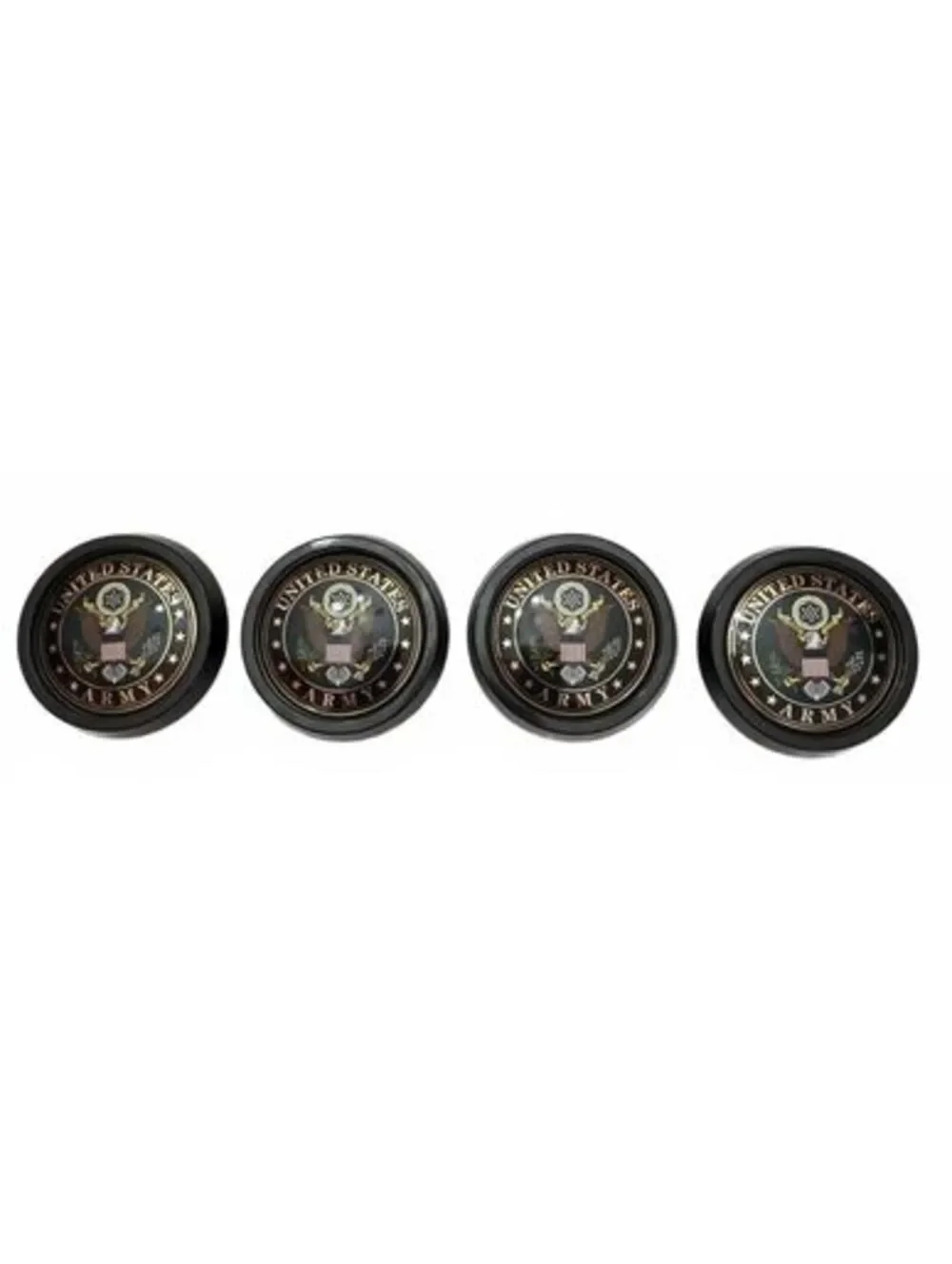 4 Vintage Lustre Craft Cookware Lid Knobs Custom 3D US Army